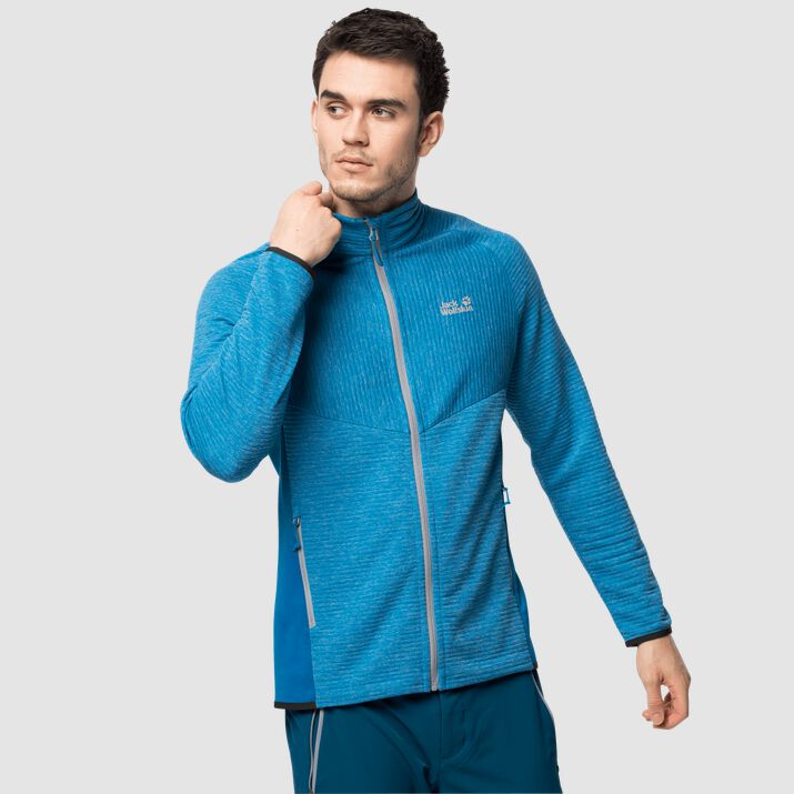 Chamarra Polar Jack Wolfskin Active Tongari Hombre Azules Mexico-1164795